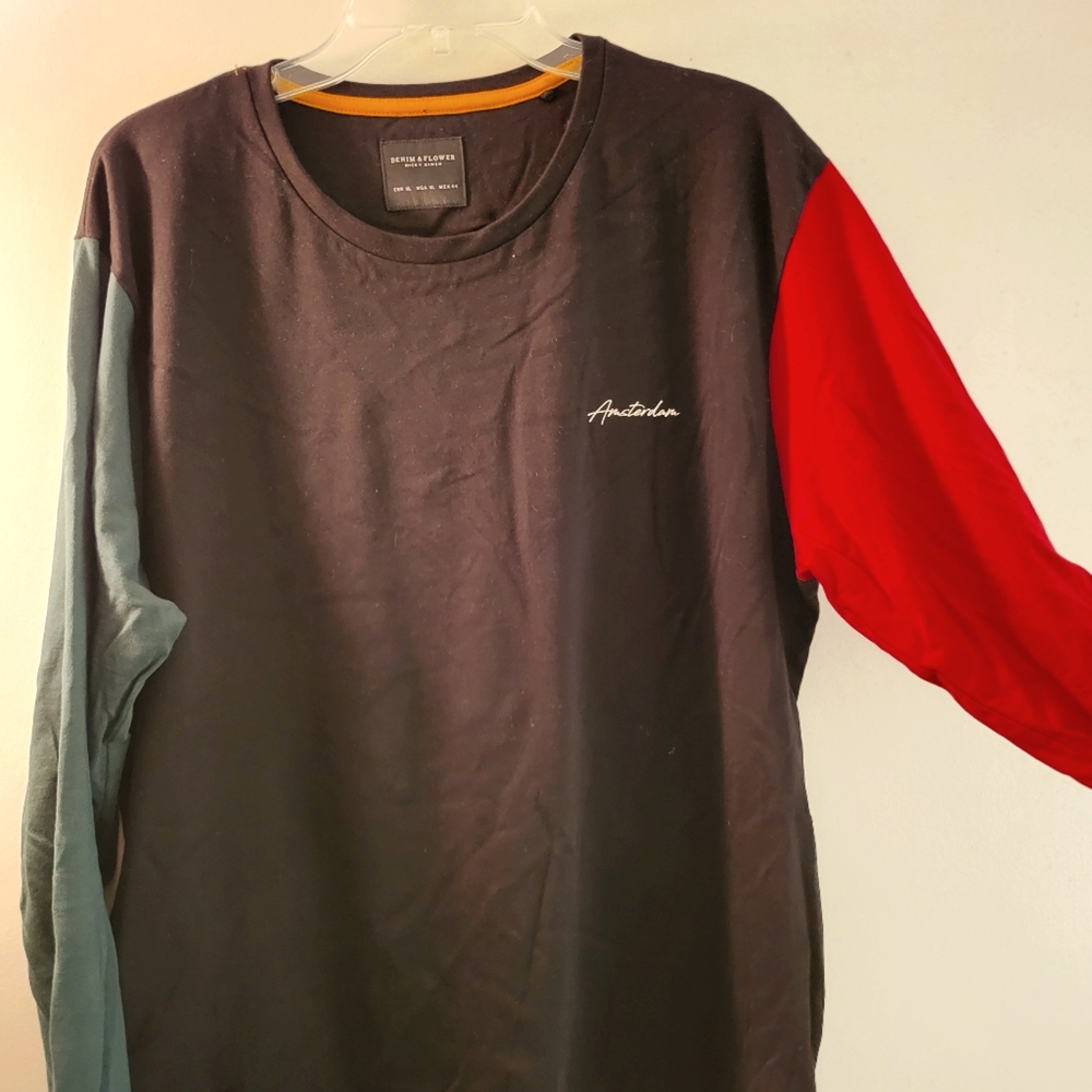 Denim & Flower long sleeve tee